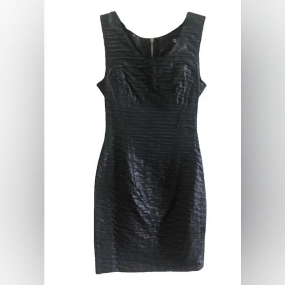 Dolce & Gabbana Black Metallic sleeveless  midi Dress size 42/6 - Picture 1 of 11